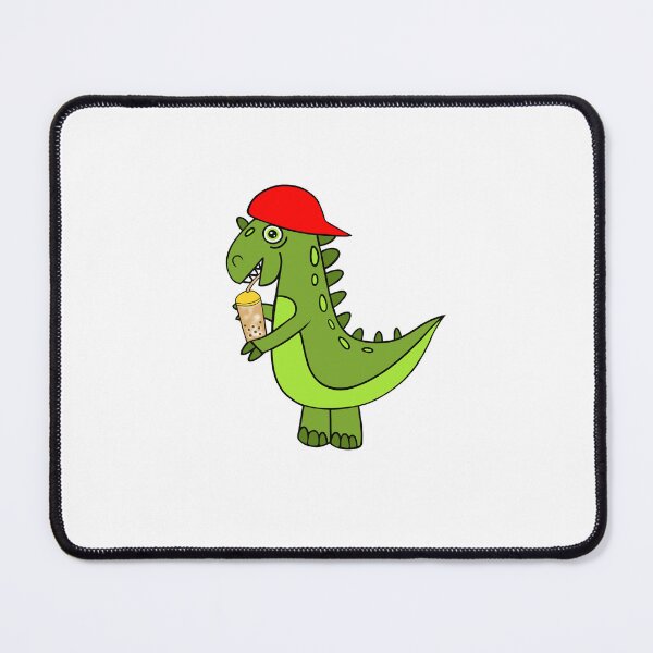 Item preview, Dinosaur Drinking Bubble Tea designed and sold by Sartoris Art.