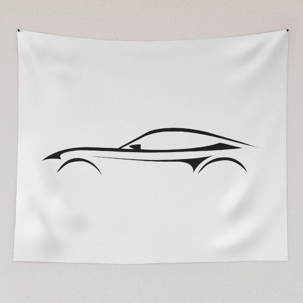 Item preview, Porsche Silhouette Drawing Illustration designed and sold by MonkeyRed_Art.