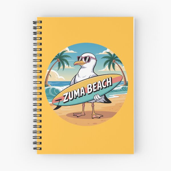 Item preview, Zuma Beach Seagull Sticker — Surf Vibes, Summer Cartoon, California Coastal Decor designed and sold by CircinusStore.