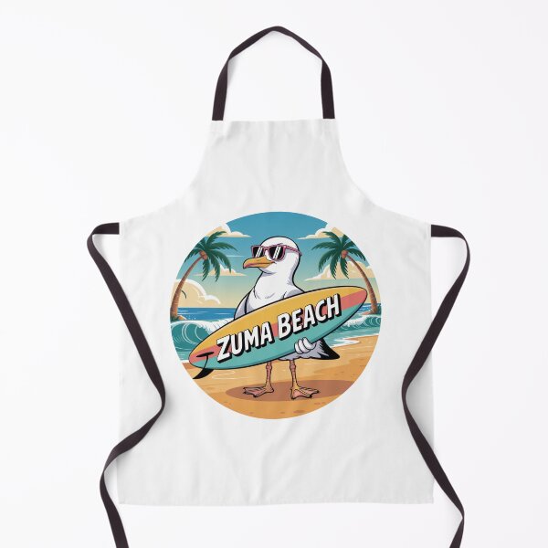 Item preview, Zuma Beach Seagull Sticker — Surf Vibes, Summer Cartoon, California Coastal Decor designed and sold by CircinusStore.