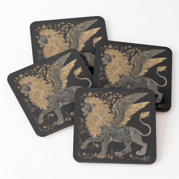 Item preview, Medieval Golden Lion Art designed and sold by TheDarkWardrobe.