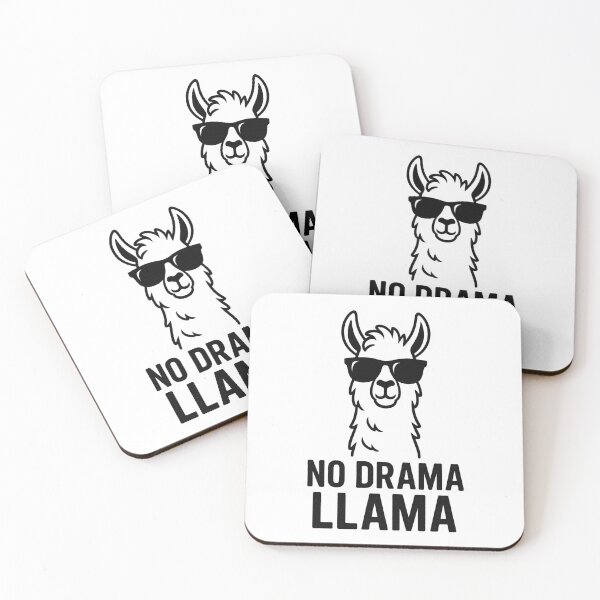 Item preview, No Drama Llama Funny Quote – Cool Llama in Sunglasses Design designed and sold by Nick29S.