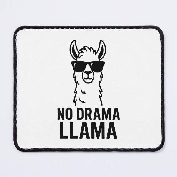Item preview, No Drama Llama Funny Quote – Cool Llama in Sunglasses Design designed and sold by Nick29S.