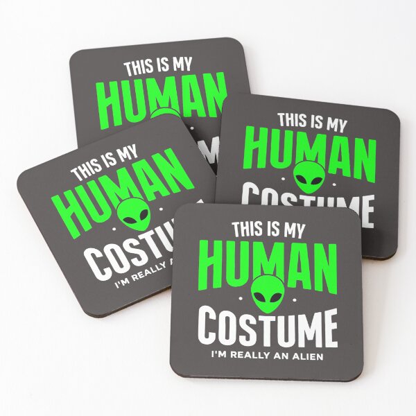 Item preview, This Is My Human Costume – Funny I'm Really An Alien Halloween Costume designed and sold by HalloweenGift.