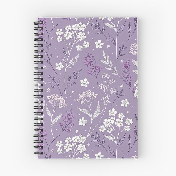 Item preview, Minimal Wildflower Drawing on Purple designed and sold by joycrysstudio.