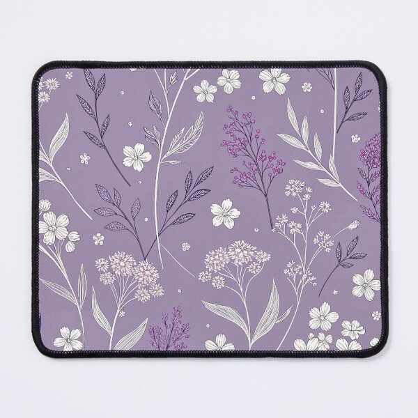 Item preview, Minimal Wildflower Drawing on Purple designed and sold by joycrysstudio.