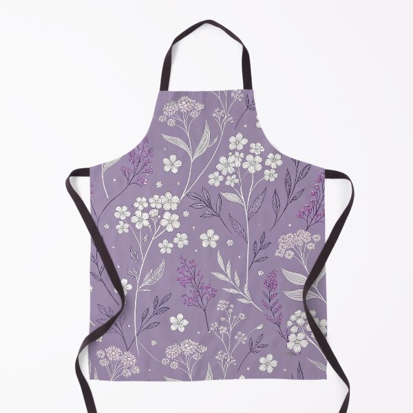 Item preview, Minimal Wildflower Drawing on Purple designed and sold by joycrysstudio.