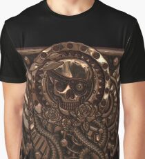 Airship Pirate Badge in Copper Graphic T-Shirt