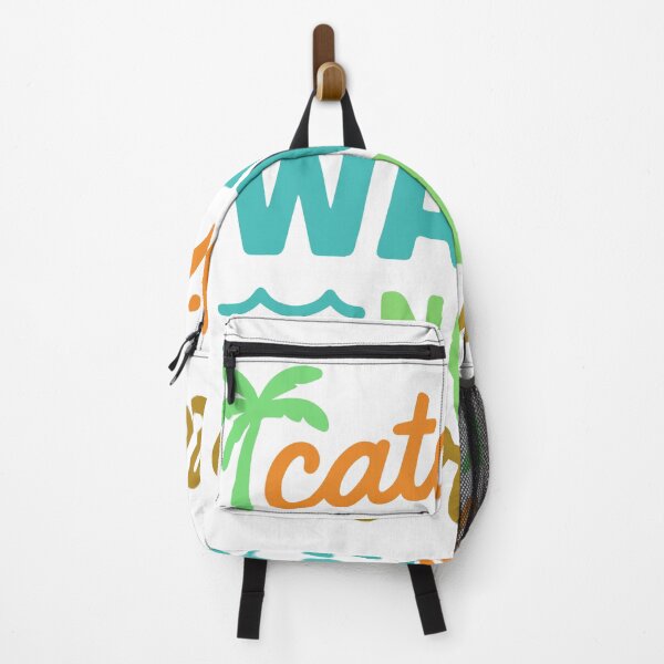 Item preview, Playful Surf Typography with Palms and Waves designed and sold by SnappyPNG.