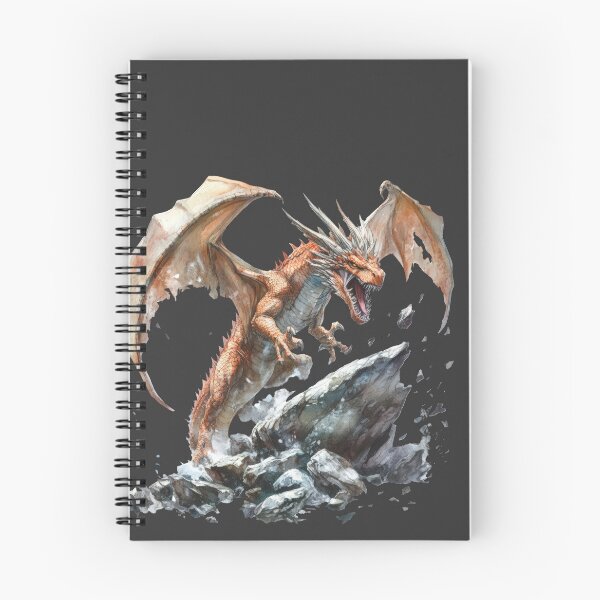 Item preview, Fierce Fire Dragon Shattering the Rocks designed and sold by VikArt7.