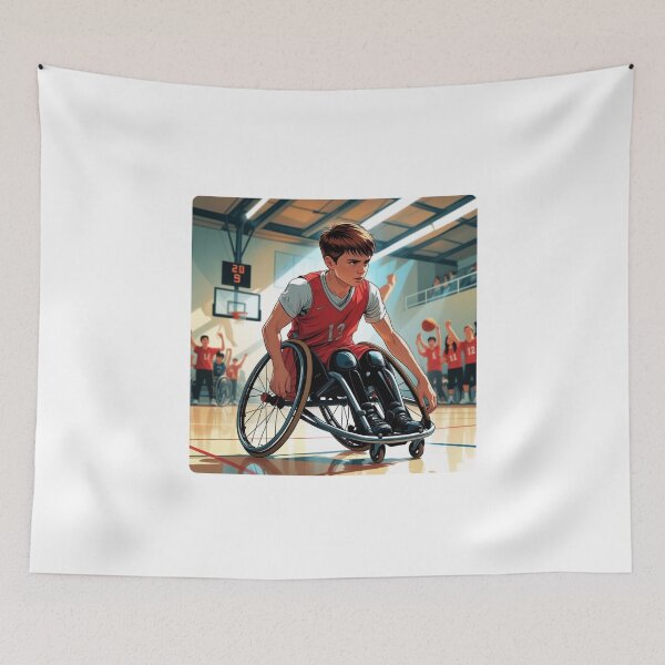 Item preview, "Game On: Wheelchair Basketball Power Sticker" designed and sold by It's Wheelie Cool.