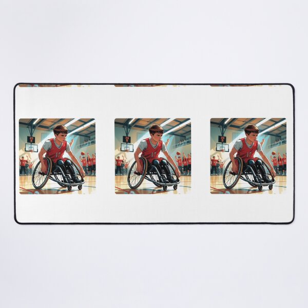 Item preview, "Game On: Wheelchair Basketball Power Sticker" designed and sold by It's Wheelie Cool.