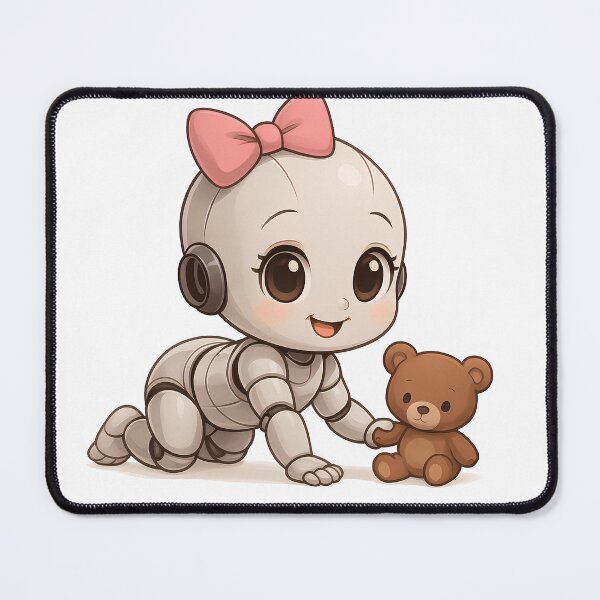 Item preview, Baby AI – Cuddlebot & Teddy designed and sold by Printed Art.