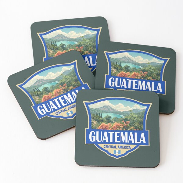 Item preview, Guatemala Illustration Retro Badge designed and sold by KrisSidDesigns.