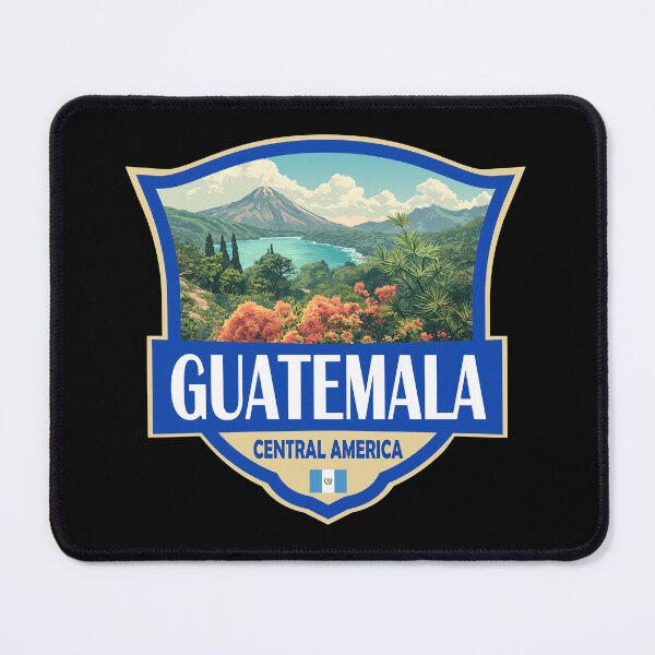 Item preview, Guatemala Illustration Retro Badge designed and sold by KrisSidDesigns.