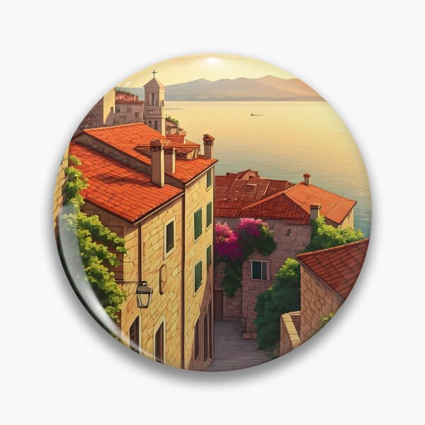 Item preview, Vrbnik, Krk Island: Golden Summer Evening Glow designed and sold by LSVart.