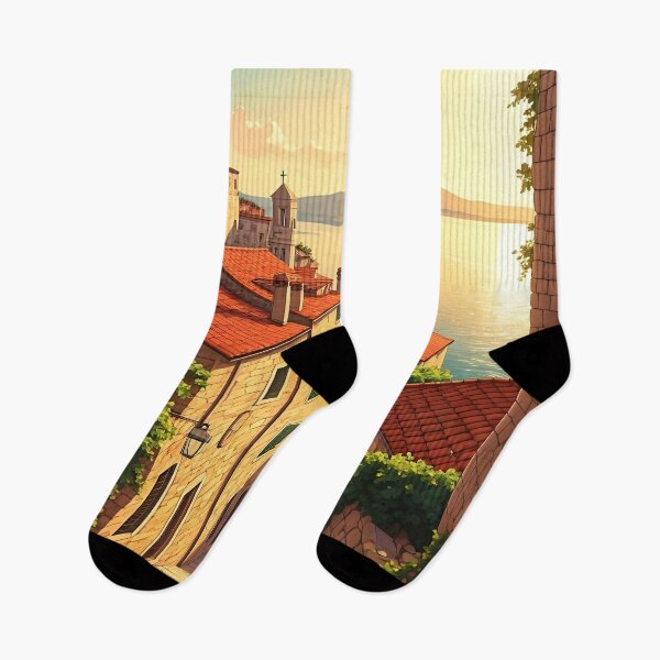 Item preview, Vrbnik, Krk Island: Golden Summer Evening Glow designed and sold by LSVart.