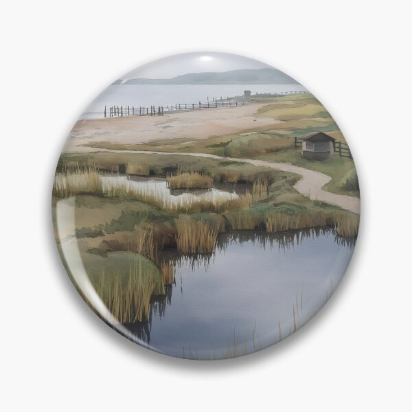 Item preview, Rye Harbour Nature Reserve: Overcast Autumn Morning designed and sold by LSVart.
