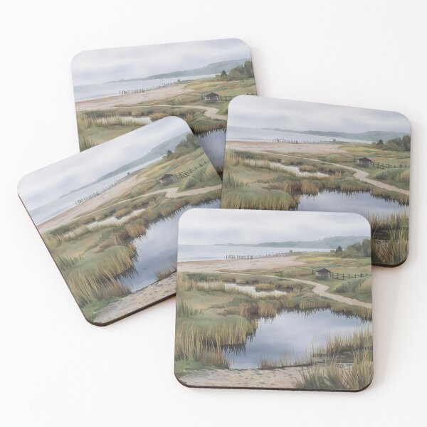 Item preview, Rye Harbour Nature Reserve: Overcast Autumn Morning designed and sold by LSVart.