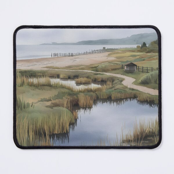 Item preview, Rye Harbour Nature Reserve: Overcast Autumn Morning designed and sold by LSVart.