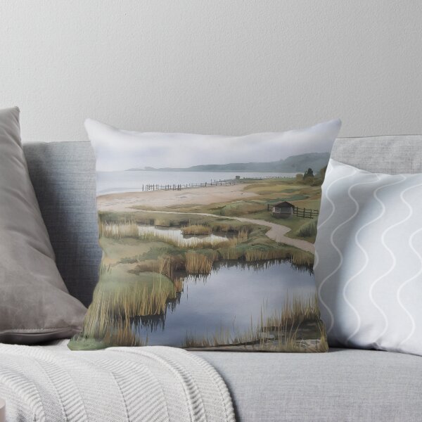 Item preview, Rye Harbour Nature Reserve: Overcast Autumn Morning designed and sold by LSVart.
