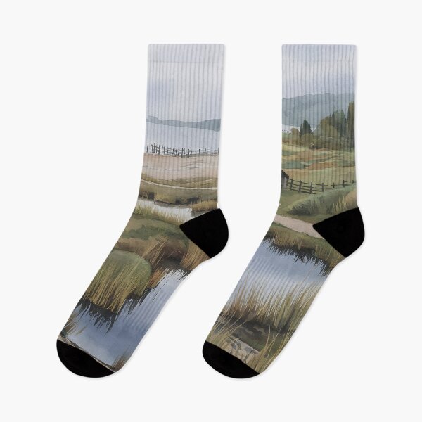 Item preview, Rye Harbour Nature Reserve: Overcast Autumn Morning designed and sold by LSVart.