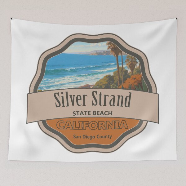 Item preview, Silver Strand State Beach, San Diego County, California designed and sold by Wanderful-roads.