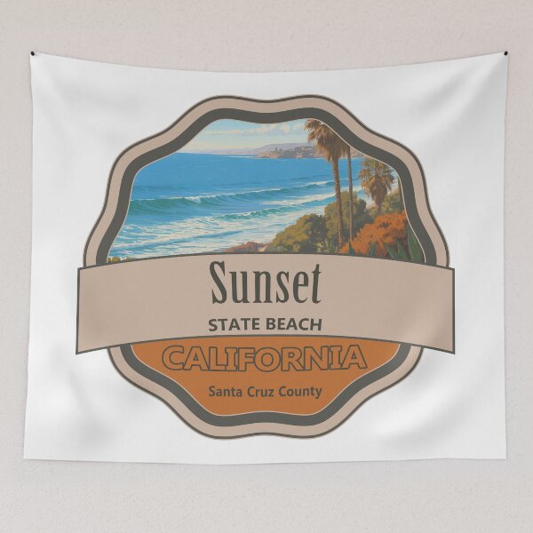 Item preview, Sunset State Beach, Santa Cruz County, California designed and sold by Wanderful-roads.