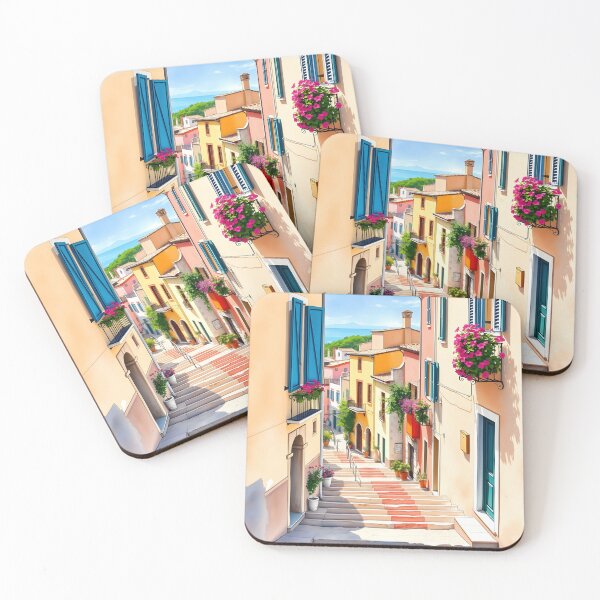 Item preview, Taormina, Sicily: Sunlit Summer Morning Alley designed and sold by LSVart.