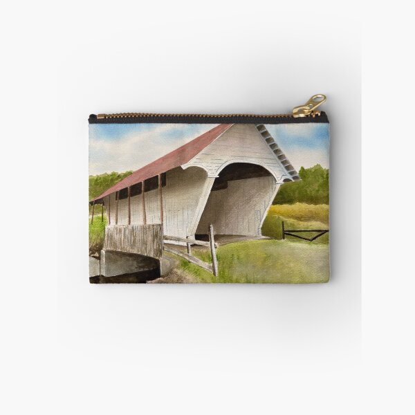 Item preview, Schoolhouse Covered Bridge designed and sold by JHWatercolors.
