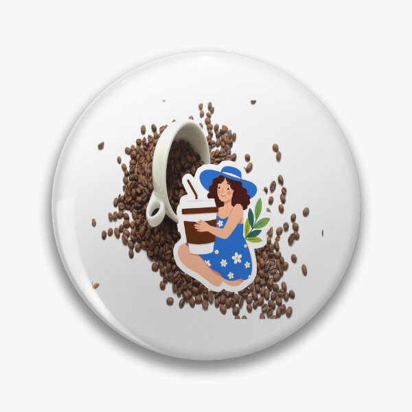 Item preview, Bluer than Blue Collection - Lady Sitting in a Coffee Mug designed and sold by Dailywalker22.