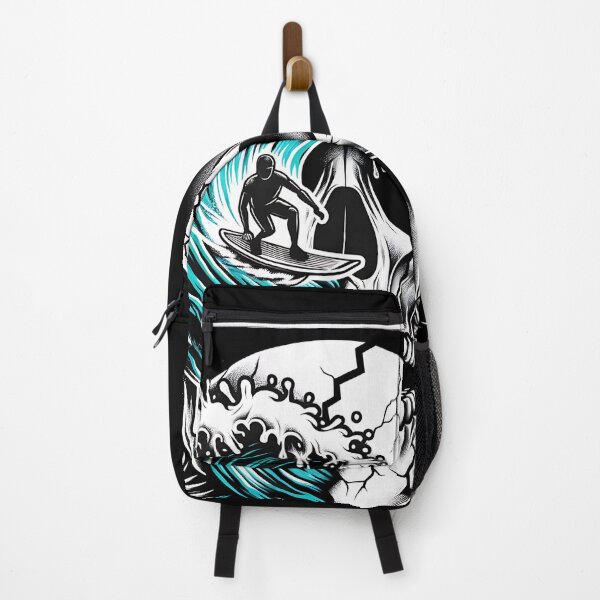 Item preview, Ride or Drown | Skull Wave with Surfer on Surfboard designed and sold by KZbubble.