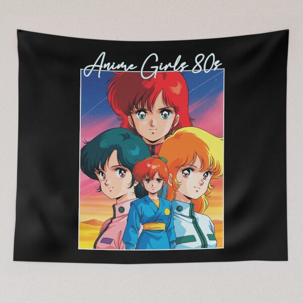 Item preview, Anime Girls 80s designed and sold by Aniretromix.