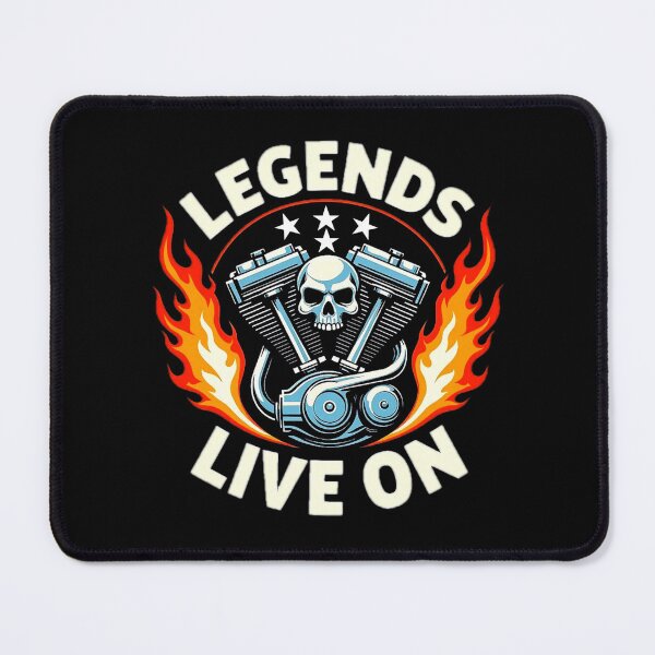 Item preview, Stars Motivational with fire,motor and skull LEGENDS LIVE ON. designed and sold by Giulivo Store Graphic.