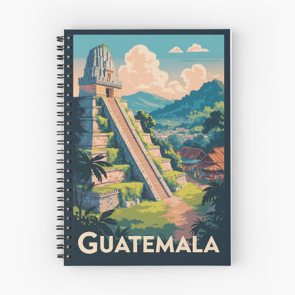 Item preview, Guatemala Tikal National Park Illustration Travel Art Vintage designed and sold by KrisSidDesigns.