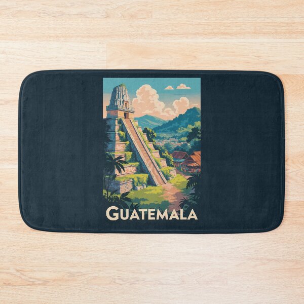 Item preview, Guatemala Tikal National Park Illustration Travel Art Vintage designed and sold by KrisSidDesigns.