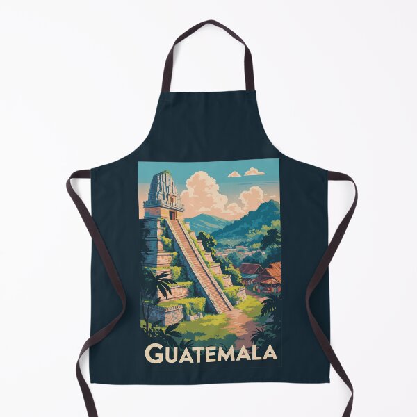 Item preview, Guatemala Tikal National Park Illustration Travel Art Vintage designed and sold by KrisSidDesigns.