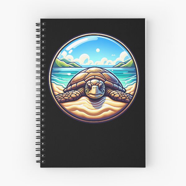 Item preview, A turtle lies on a beach designed and sold by ReneMM.