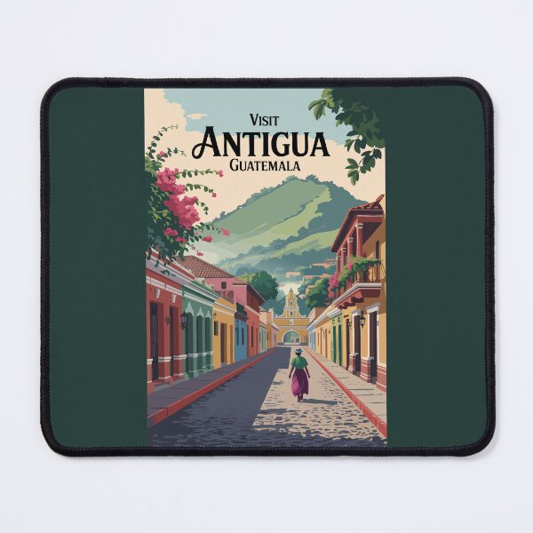 Item preview, Guatemala Antigua Illustration Travel Art Vintage designed and sold by KrisSidDesigns.