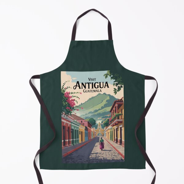 Item preview, Guatemala Antigua Illustration Travel Art Vintage designed and sold by KrisSidDesigns.