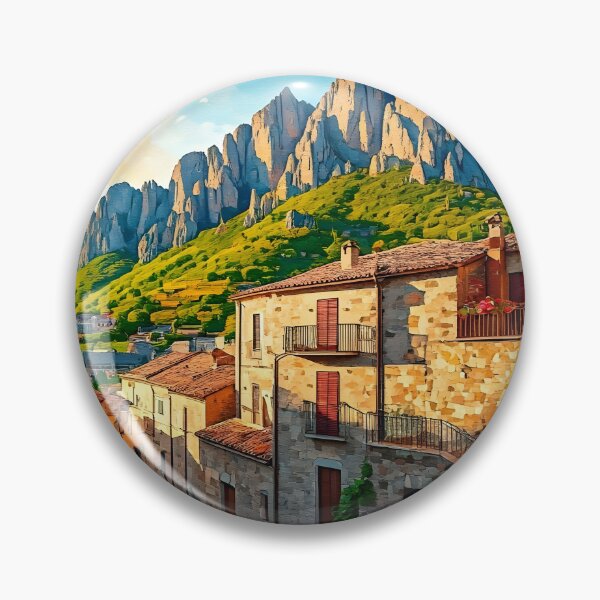 Item preview, Castelmezzano, Basilicata: Spring Golden Hour designed and sold by LSVart.
