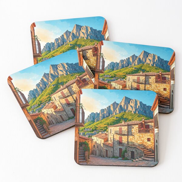 Item preview, Castelmezzano, Basilicata: Spring Golden Hour designed and sold by LSVart.