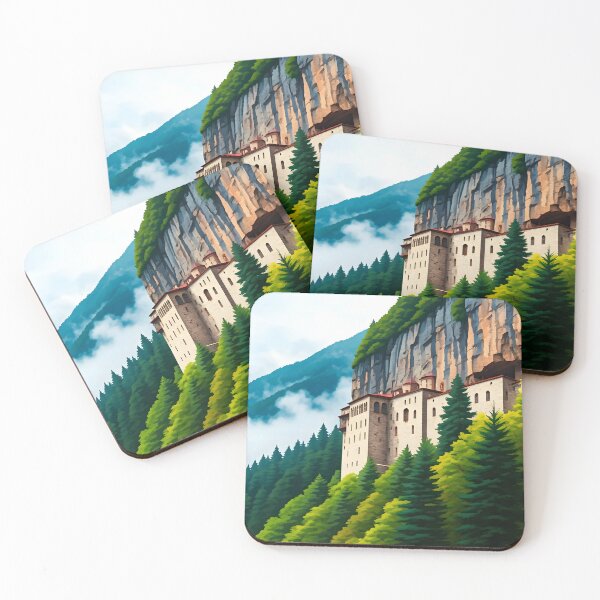 Item preview, Sumela Monastery, Trabzon: Misty Spring Morning Reverie designed and sold by LSVart.
