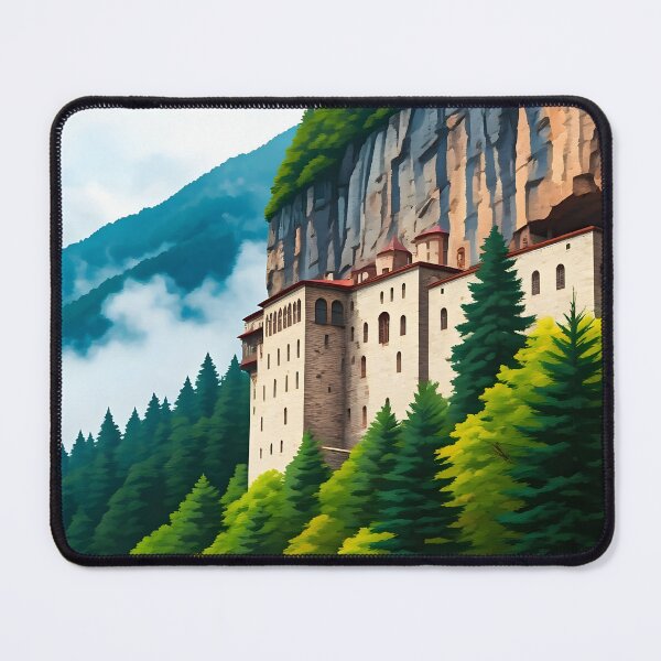 Item preview, Sumela Monastery, Trabzon: Misty Spring Morning Reverie designed and sold by LSVart.