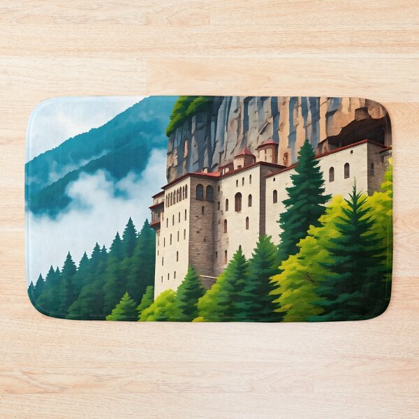 Item preview, Sumela Monastery, Trabzon: Misty Spring Morning Reverie designed and sold by LSVart.