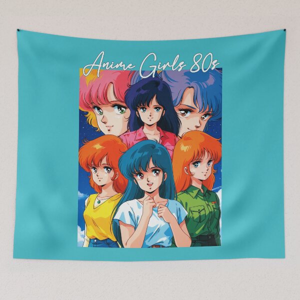 Item preview, Anime Girls 80s designed and sold by Aniretromix.