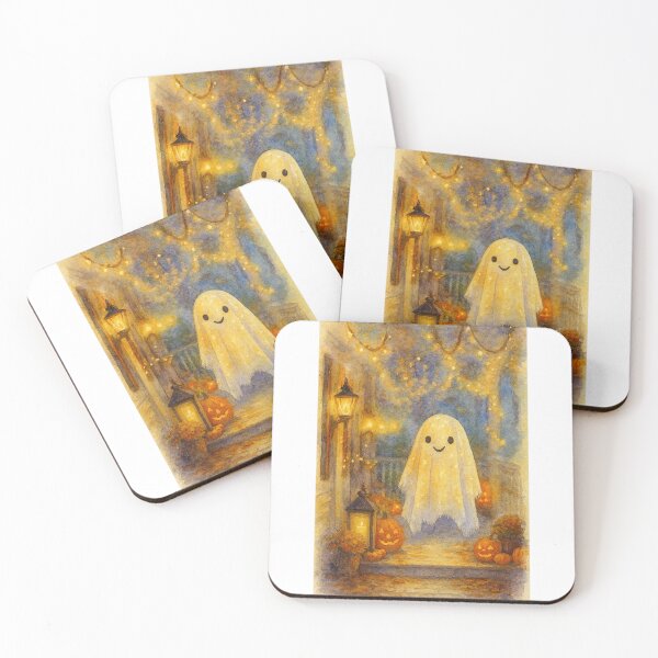 Item preview, Whimsical Watercolor Halloween Ghost designed and sold by Croneandquill.