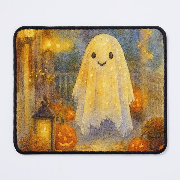 Item preview, Whimsical Watercolor Halloween Ghost designed and sold by Croneandquill.