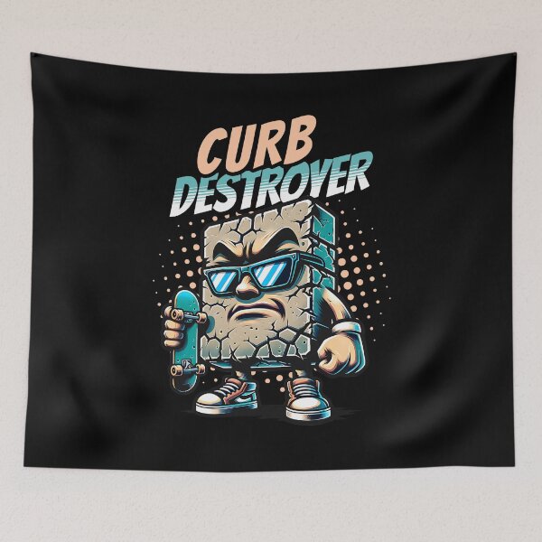 Item preview, Curb Destroyer | Cracked Concrete in Shades Skateboarding  designed and sold by KZbubble.
