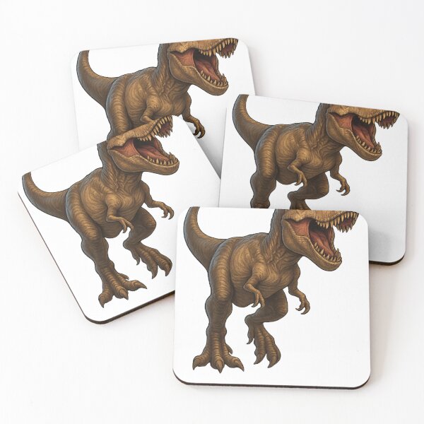 Item preview, Ferocious T-Rex Roaring Through Prehistoric Plains designed and sold by Mateusz Olczyk.